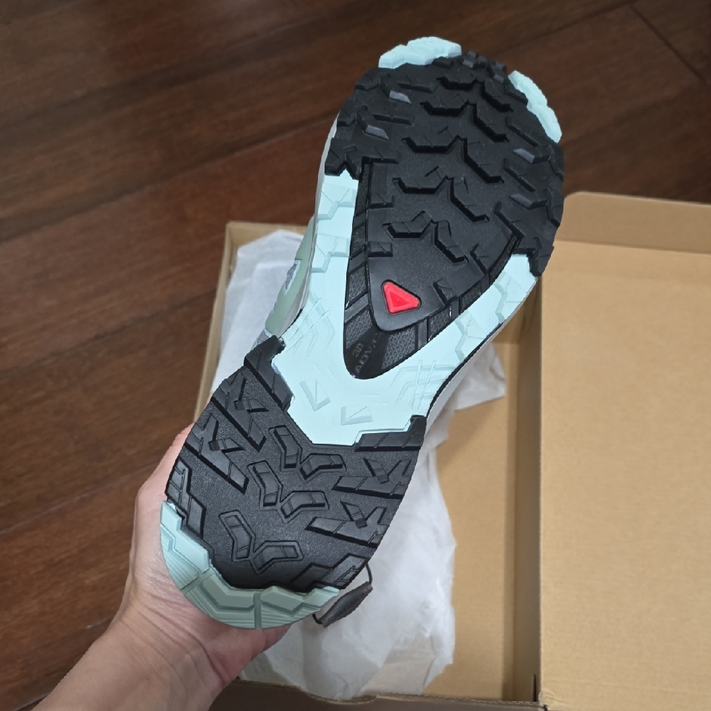 New Salomon XA Pro 3D V9 Quiet Shade/Lily Pad/Blue Haze Running Trail Shoes - Picture 4 of 11